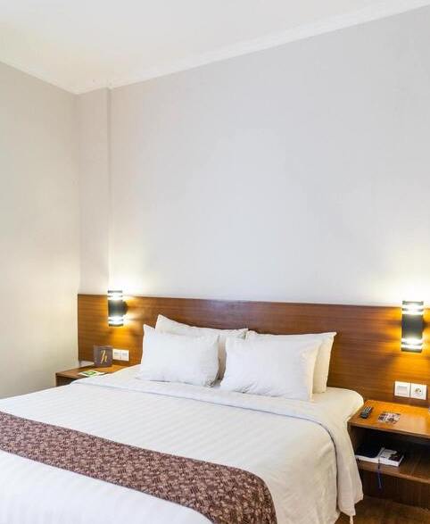 hotel tout bleu et blanc